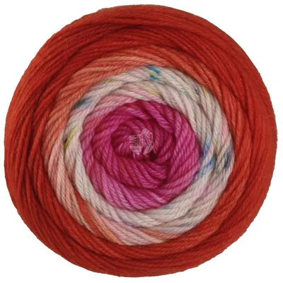 Produktbild von Lana Grossa Meilenweit 50 g DIP 4-fach Sockenwolle extra strapazierfähig 200 m Farbe 5303 - Pink/Rosa/Zartlila/Creme/Blau/Pink/Türkis/Jeans/Gelb