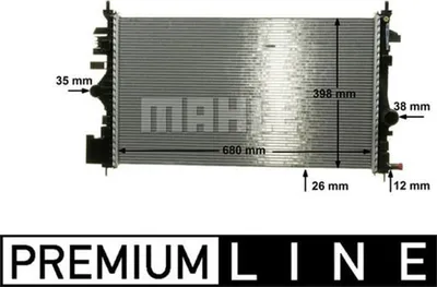 Produktbild von Mahle Motorkühler für Chevrolet Malibu Opel Insignia Saab 9-5