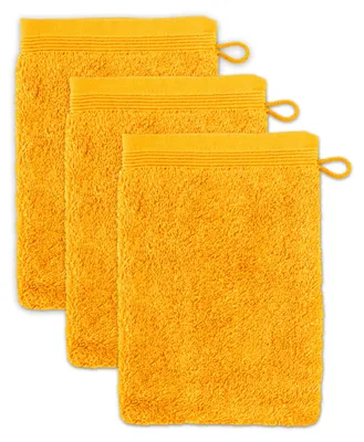 Zdjęcie produktu dla Rękawiczka do mycia Möve „Superwuschel” zestaw 3 sztuki złota 15x20 cm