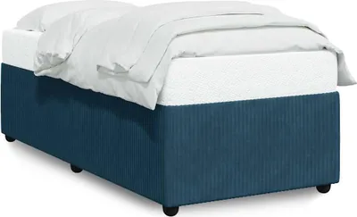 Produktbild von vidaXL Bettgestell Blau 90x200 cm Samt