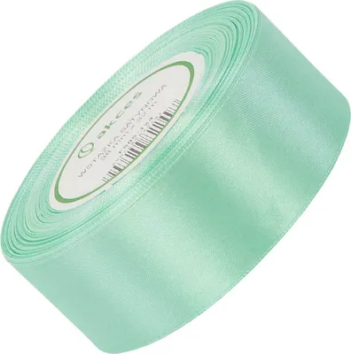 Produktbild von Satinband Mint, 38 mm breit, 32 m lang, für Bastelarbeiten und Dekorationen