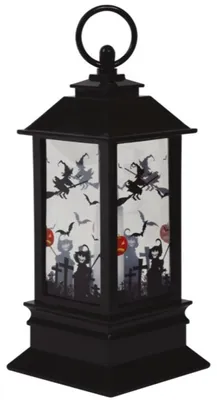 Produktbild von Halloween Laterne mit LED Kerze 9x18cm