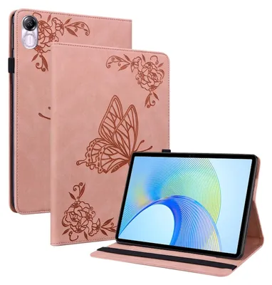 Immagine prodotto di Per Honor Pad X9 / X8 Pro Modello a farfalla Custodia in Pelle finta Rosa