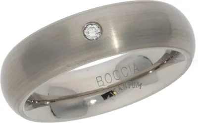 Produktbild von Boccia Ring 0102-0654 mit Brillant, Titan Größe 54