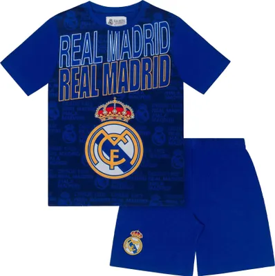 Produktbild von Real Madrid CF - "Mbappe 10" Schlafanzug mit Shorts für Jungen GF1304 (152-158) (Blau)