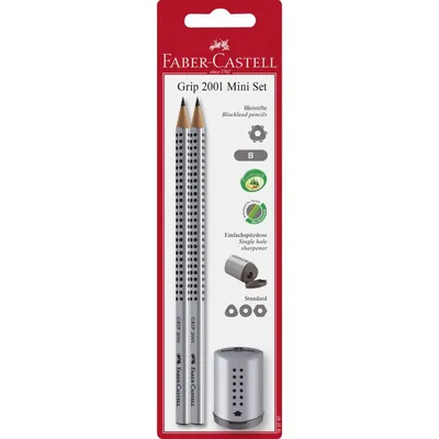 Immagine prodotto di Faber Castell Blacklead Set di matite Grip Silver 3 pezzi