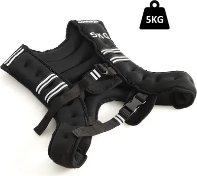 Produktbild von GOPLUS Gewichtsweste Trainingsweste 5 kg, Laufweste mit Eisensandfüllung, Plattenträger Weste Einsatzweste mit Universalgröße Klettverschluss, für Gewicht Training Krafttraining LaufenJoggen