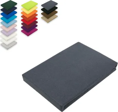 Produktbild von Jersey Spannbettlaken 120 x 200 cm Anthrazit