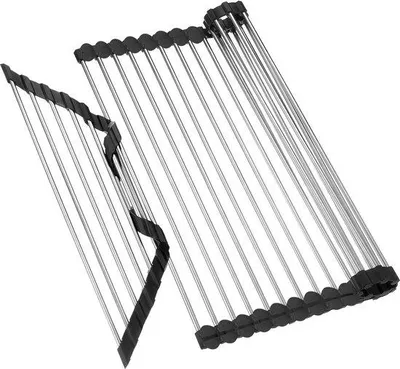 Image de Égouttoir pliable en acier inoxydable 43 x 35 cm pour la cuisine