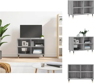 Obrázek produktu pro vidaXL TV skříňka šedá Sonoma 69,5x30x50 cm materiál na bázi dřeva - TV nábytek
