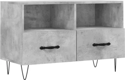 Obrázek produktu pro vidaXL TV skříňka betonová šedá 80x36x50 cm odvozený dřevěný výrobek