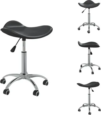 Immagine prodotto di vidaXL Sedia da ufficio in Pelle finta nera - Sedie da ufficio