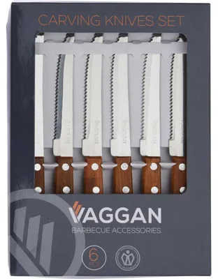 Produktbild von Vaggan Steakmesser Set Holzgriff 6 Stück