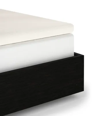 Productafbeelding van Heckettlane Hoeslaken Elementi-Topper - Onderlaken 1 persoons - 90x200 cm - 100% Katoen-Satijn - Off-White