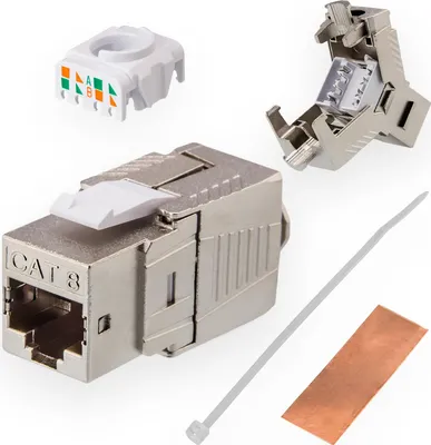Obrázok produktu pre Modul Helos Keystone Cat 8.1 kovový, bez náradia