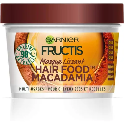 Image de Fructis Hair Food Masque lissant à la noix de coco 390ML