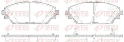 Produktbild von REMSA Bremsbeläge Satz Vorne Bremsklötze für MAZDA 3 Schrägheck (BM, BN) 1569.02