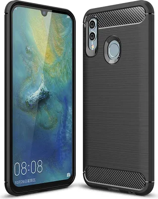 Immagine prodotto di Cover in TPU per Huawei P Smart 2019 custodia protettiva per telefono cellulare con look al carbonio