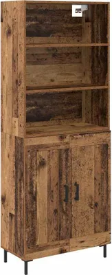 Obrázok produktu pre Highboard Staré drevo 69,5 x 34 x 180 cm Kompozitné drevo