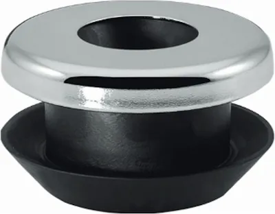 Produktbild von STEDO Mület Urinal-Verbinder für Druckspülrohre 12-18 mm schwarz, mit Rosette