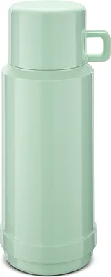 Produktbild von ROTPUNKT Isolierflasche JESPER I  1,00 ltr. - Glaseinsatz I geschmacksneutral -hochwertig,  Thermoflasche mit Griffbecher pistacchio cream