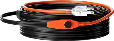 Obrázok produktu pre Kábel na ohrev potrubia 25 m 23 W/m Tepelná páska na potrubia s integrovaným termostatom