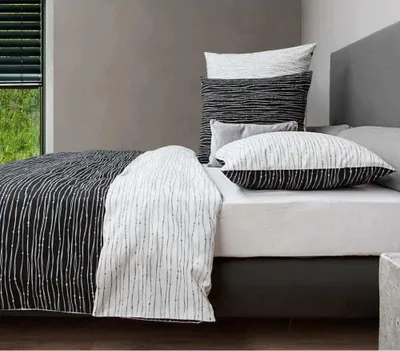 Produktbild von HnL Velvet-Touch Bettwäsche Gradara 135x200 cm + 80x80 cm