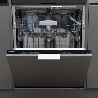 Produktbild von Telefunken Geschirrspüler vollintegriert | Einbauspülmaschine 60 cm | 12 Gedecke | 9 Programme | AquaStop | G-EV-6014-C