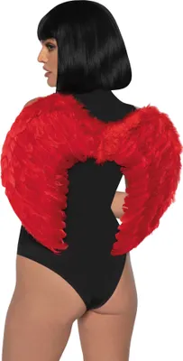 Produktbild von Teufel Federflügel rot - Karneval Faschingskostüm