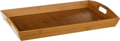 Produktbild von 5five Simply Smart Serviertablett rechteckig mit Griffen, Bambus, Braun, 44 x 29 cm, 111539A