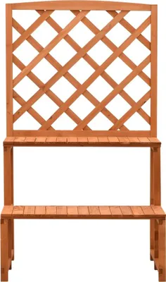 Obrázok produktu pre vidaXL Kvetinové schody s mriežkou Orange 70x42x120cm Masívne jedľové drevo