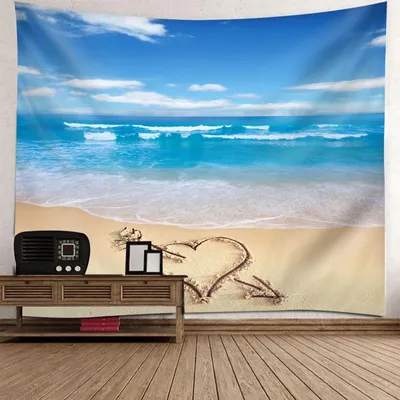 Productafbeelding van Wandtapijt van Polyester met Strandlandschap