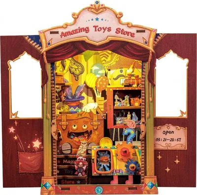 Zdjęcie produktu dla DIY Book Nook - Amazing Toys Store I Puzzle 3D I Cutebee I Book Nook