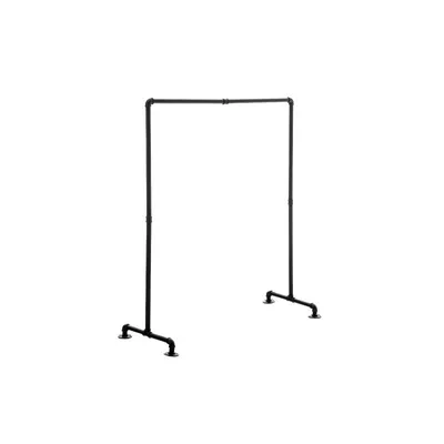 Produktbild von CLP Kleiderständer freistehend aus Metall Jersey, stabiler Garderobenständer schwarz Größe 120 cm