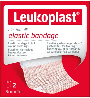 Zdjęcie produktu dla Leukoplast Elastomull opaska elastyczna mocująca 8 cmx4 m 2 szt