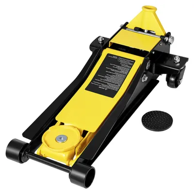 Image de SucceBuy : cric hydraulique de manœuvre à profil bas, capacité de 2 tonnes, pompe à levage rapide à double piston, course de 75 à 505 mm, idéal pour les voitures de sport et les berlines