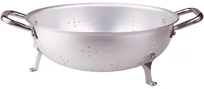 Aluminium-Seiher 20 cm, 2 Griffe, Metall, Silber