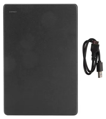 Immagine prodotto di disco rigido esterno da 2,5 pollici, portatile, USB 3.0, 5 Gbit/s, alta velocità, ultrasottile, in metallo, per Win OS, nero, 1 TB