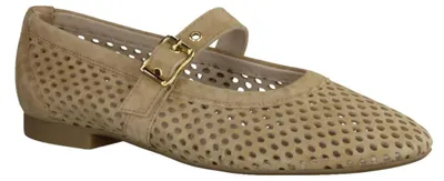 Produktbild von Paul Green 1213-009 - Damenschuhe Modische Pumps / Ballerina, Beige, leder (samtziege), absatzhöhe: 10 mm