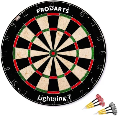Produktbild von ProDarts Dartscheibe Lightning 7, mit Dartzubehör -  neuwertig