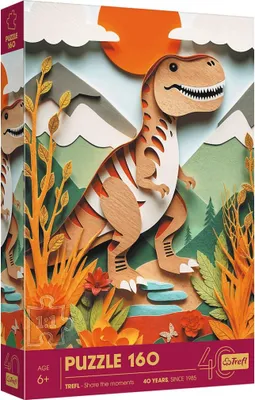 Produktbild von TREFL Puzzle-Papierkunst: Dinosaurier 160 dlks