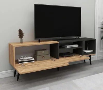 Zdjęcie produktu dla TV Lowboard Wysokiej jakości Drewno Nowoczesny Kredens do Salonu Unikalny