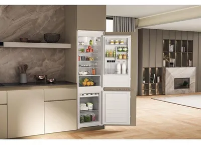Produktbild von Einbau-Kombikühlschrank WHIRLPOOL WHC18D011A2FR - 268 Liter - - 54 x 54,5 x 177 cm