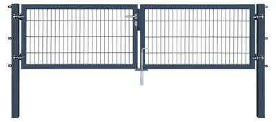 Produktbild von Doppelstabmatten Industrietor 2-flügelig 6/5/6