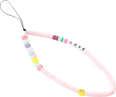 Immagine prodotto di BigBen Connected, cinturino staccabile per smartphone con motivo d'amore, rosa