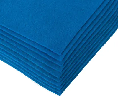 Produktbild von Bastelfilz Bögen 10er-Pack flex Filz A4, Stärke 1,5-2mm, Filzplatte, 50 Farben