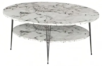 Productafbeelding van Witte, moderne salontafel van hout