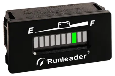 Batteriestandsanzeige 10 LED 12-48V Blei-Säure IP67