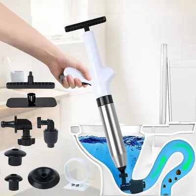 Productafbeelding van Hoge Druk Buisreiniger met 4 Zuigadapters voor Afvoerreiniging