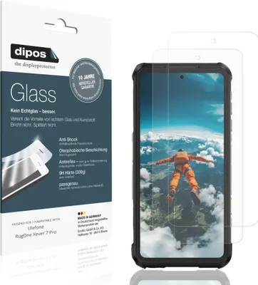 Zdjęcie produktu dla 2x dipos GlassAR Ulefone RugOne Xever 7 Pro